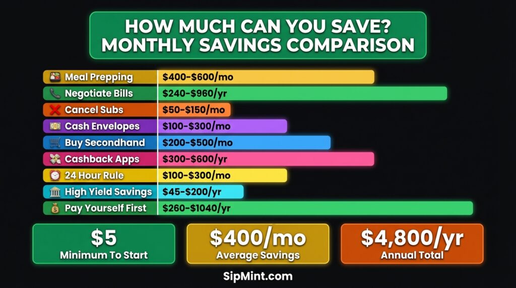 money saving tips for beginners with low income
